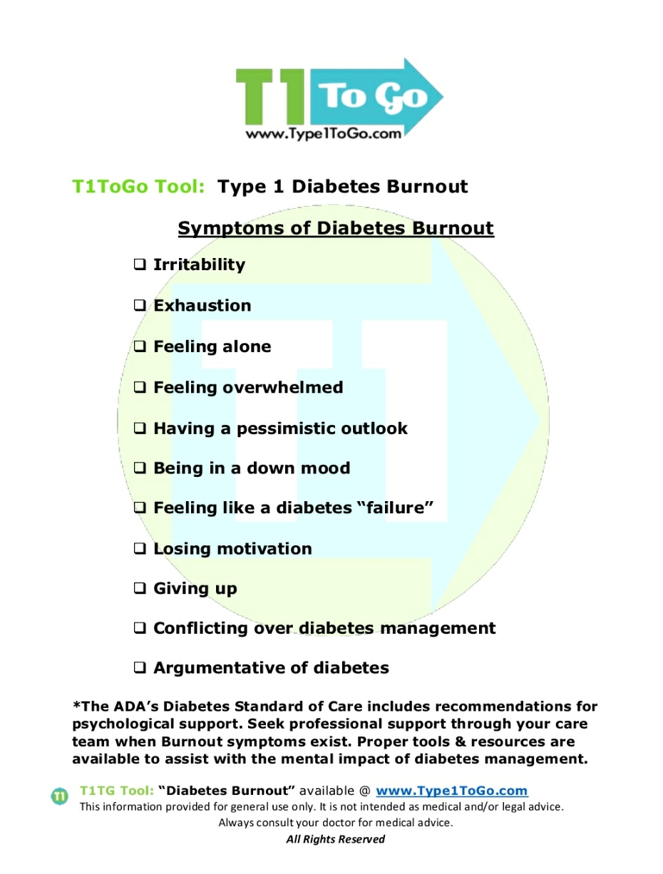 type 1 diabetes teenage years symptoms
